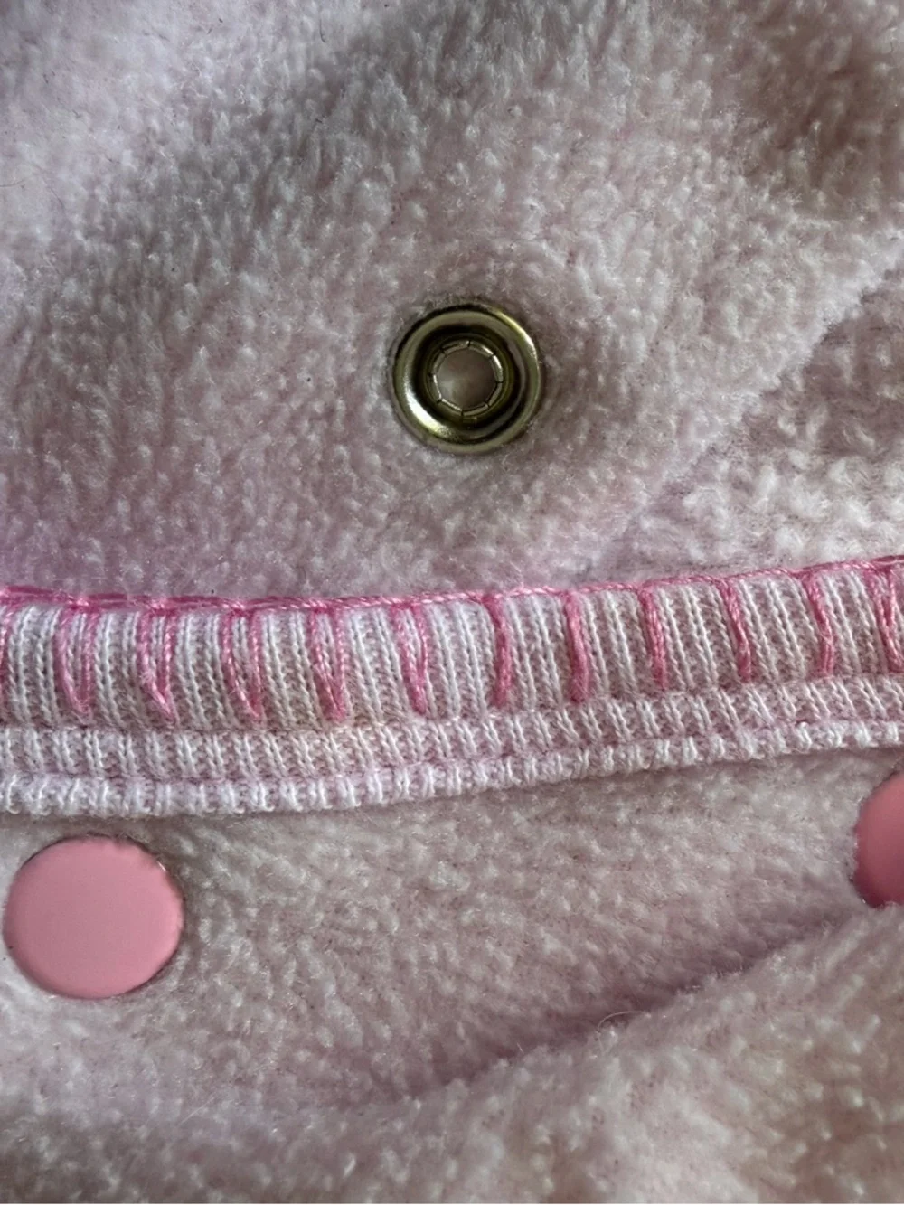 Vintage Disney Winnie the Pooh Fleece Snap Front Baby Suit